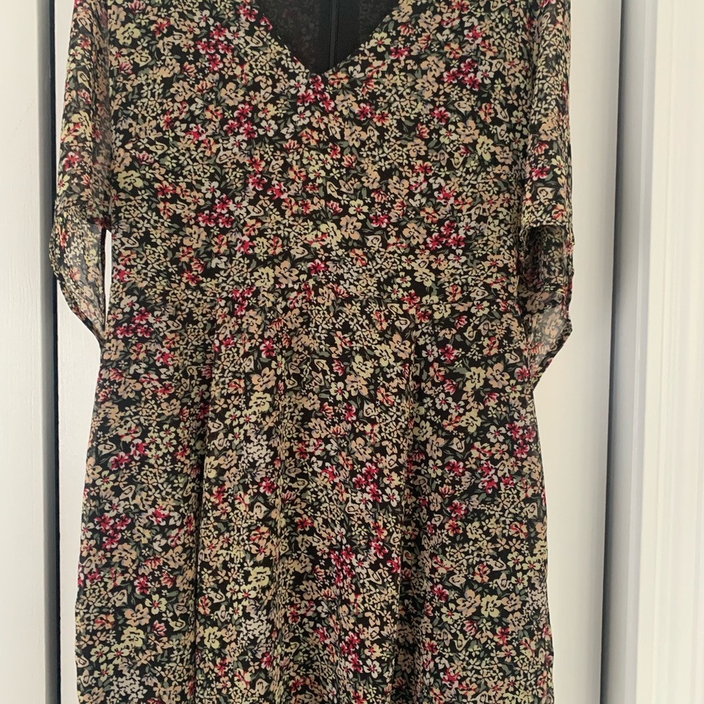 Dynamite Black Floral Dress